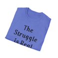 thumbnail image 4 of The Struggle Is Real But So Is Jesus Unisex Softstyle T-Shirt, 4 of 4
