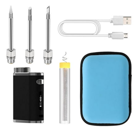 

Famure Solder Iron 1-75W Soldering Irons Multi-Purpose Kit 1-75W Controlled And Fast Heating Ceramic Thermostatic Design Cordless Welding Equipment masterly