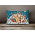 thumbnail image 4 of Carolines Treasures PJH3004PW1216 Santa Claus Loading the Sleigh Canvas Fabric Decorative Pillow, 12H x16W, multicolor, 4 of 4