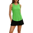 thumbnail image 3 of XIAONU Ruffle Racerback Tank Top for Women Sleeveless Athletic Workout Active Top, 3 of 7