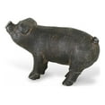 thumbnail image 3 of 5" Black Cast Iron Pig Hand Painted Sculpture, 3 of 5