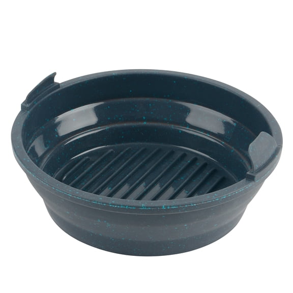 Trudeau Structured Silicone Air Fryer Basket, Collapsible, 8.5x2.5-inch Round Pan