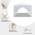 thumbnail image 2 of Mother's Day Sales - 3 x 9m Eight Sides Two Doors Waterproof Tent with Spiral Tubes Garden Tent Gazebo Canopy Portable Upgrade Outdoor Gazebo, 2 of 9