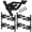 8, variant on 4 Pack 5.3'' Black Antique Cast Iron T Hinges For Barn Door Cabinet Wardrobe Shed
