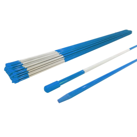 The ROP Shop (Pack of 75) Blue Snow Stakes, Driveway Markers, Poles, Rods 48" Long, 5/16 inch