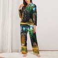 thumbnail image 2 of Sikiie Green Tractor Field Pajamas for Women Set, Womens Pajama Sets, Lounge Sets for Women, 2pjs for Women-Large, 2 of 7