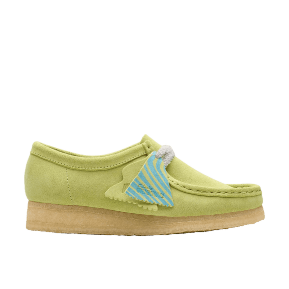 CLARKS ORIGINALS WOMEN WALLABEE Shoes Pale Lime
