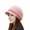 Pink, variant on Dyfzdhu Fashion Women Knitted Winter Hats Rabbit Hat Cap Skullies Pk Baseball Caps Pink