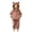 Brown, variant on Toddler Boys Girls Flannel Hooded Loungewear Set, Warm Top & Pants Home Wear Pink 2 Years