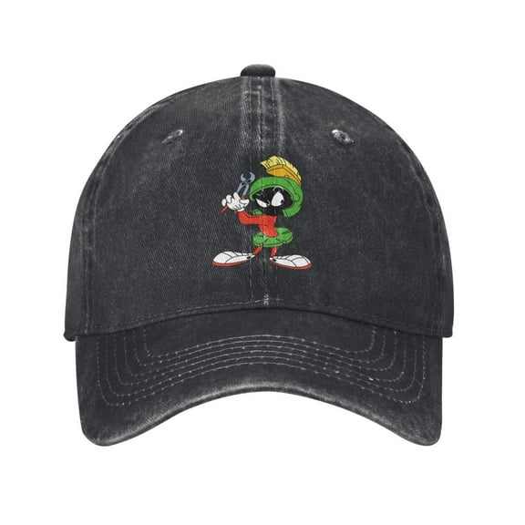 Marvin The Martian Men And Women Denim Baseball Cap Adjustable Vintage Trucker Hat Washed Casquette Denim Cap Hat