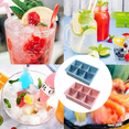 thumbnail image 5 of Bandeja para cubitos de hielo, bandejas de hielo de fácil liberación con tapa, para cócteles, bebidas, vino, 5 of 5