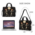 thumbnail image 3 of FORMRS 16" Laptop Bag Carrying Sleeve Case with Handle Travel Shoulder Briefcase, Black Halloween Dancing, 3 of 8