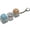 C, variant on Key Switch Fidget Keychain Toy, Mechanical Clicker Stress Relief Spinner, Compact Desk Anx-iety Relaxer for Office School