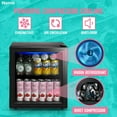 WANAI Beverage Refrigerator 125 Can Mini Fridge Cooler Black Mini Beer