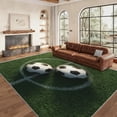 thumbnail image 3 of Soccer Sport Area Rug, Kids Football Pattern Carpet, Washable Non Slip Low Pile Soft Thin, Living Room Bedroom Home Decor Mat 3x5ft, 3 of 8