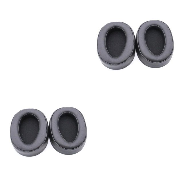 Kearding Almohadillas para los oídos Auriculares Almohadillas para los oídos Reemplazo profesional de auriculares transpirables para Gris oscuro 2Conjunto