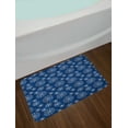thumbnail image 2 of Christmas Bath Mat, Winter Snowflakes Pattern Noel Time Celebration Happy New Year Design, Plush Bathroom Decor Mat with Non Slip Backing, 29.5" X 17.5", Night Blue and White, by Ambesonne, 2 of 2