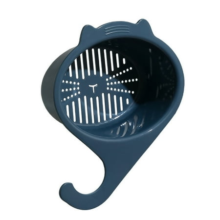 

Tmosphere Sink Drain Basket Anti Clogging Kitchen Debris Strainer Holder Draining Hanging Rack Multifunctional Washing Filter Drainer Blue
