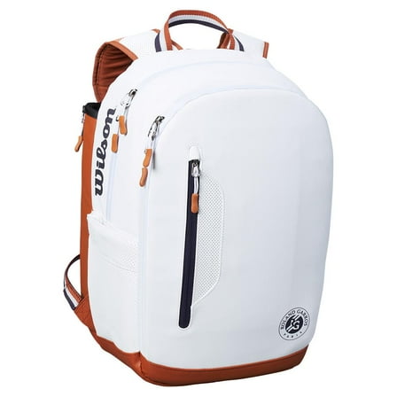 Wilson Roland Garros Tour Tennis Backpack White and Navy (     )