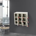 thumbnail image 2 of ToppiJoy 9 Slot Cell Phone Locker with Charging Station, 110V 2000W Cell Phone Storage Cabinet for Classroom Office Employees Gym Grey, 2 of 9