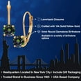 thumbnail image 2 of Gem Stone King 14K Yellow Gold Green Mystic Topaz Earrings for Women | 1.10 Cttw | Gemstone November Birthstone | Round 5MM, 2 of 6