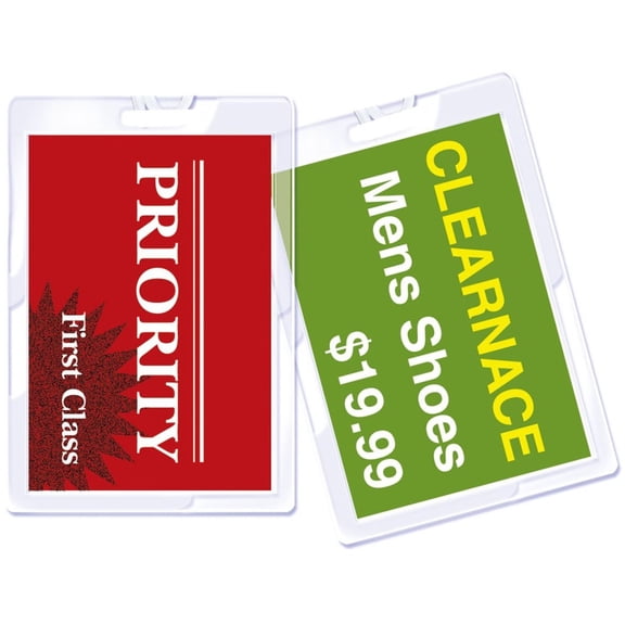 Luggage Tag Size No Loops - 5mil - 100 Pack - Thermal Laminating Pouch Film