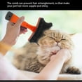 thumbnail image 3 of Cat Grooming Brush, for Dogs Cats Pet Grooming Brush Tool Gently Removes Loose Undercoat, Mats Tangled Hair Slicker Brush for Pet Massage Removes , Mats, and Loose Hair | for Short or Long Hair, 3 of 8