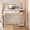 White, variant on Small Computer Desk, 36 Inch Writing Desk with Drawers & Storage Shelves, Home Office Writing Desk for Small Spaces, Bedroom, Living Room, Dorm, Rustic Brown