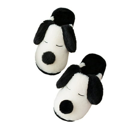 

Gomelly Women Men Cute Plush Slipper Slip On Soft Floor Sides Indoor House Home Flat Casual Anti Slip Shoes For Kids