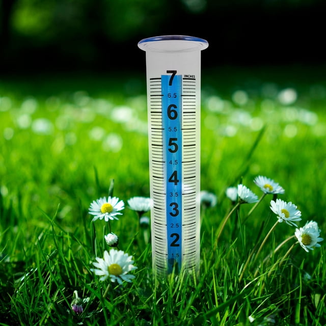 COMPUKAS 2Ud Pluviómetro Plástico Multifuncional Para Medición De Lluvia En Exteriores