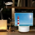 thumbnail image 6 of Fotbe Red And White Lighthouse Pattern Acrylic Night Light Gift with 3 Color ModesTouch-Sensitive LED Lamp Perfect Gift for Mother's Day, Birthday, or Christmas, 6 of 9