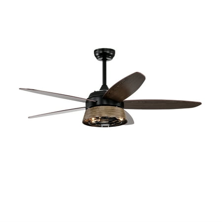 

CHUXIA 52 Inch Ceiling Fan with Lights and Remote Control 5 Blades with Reverse Airflow