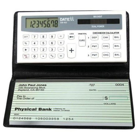 db 403 3 memory checkbook calculator keeps track of a personal
