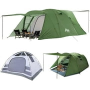 AYAMAYA 8 Person Camping Tent, Large Waterproof  Easy Setup  Family Tent with 2 Vestibules Doors for Outdoor Picnic