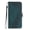 Green, variant on Wallet Case for Motorola Moto Edge 50 Neo with Card Holder, Cash Pocket, Kickstand, Magnetic Clasp & Wrist Strap, Geometric Texture Folio Cover Blue