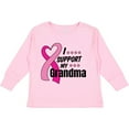 thumbnail image 3 of Inktastic Breast Cancer Awareness I Support My Grandma Pink Ribbon Boys or Girls Long Sleeve Toddler T-Shirt, 3 of 5