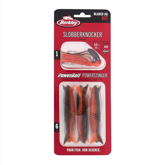 Berkley Slobberknocker and PowerStinger Kit, 1/2 oz, Fire Craw