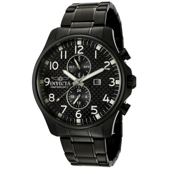 Invicta Men's 0383 II Collection Black Ion-Plated Stainless Steel Watch