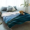 thumbnail image 2 of Yibo Abstract Contemporary Rustic Blanket Flannel Soft and Comfortable Anti-static Bed Sofa Blanket, 2 of 7
