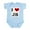 Sky Blue, variant on CafePress - I Love JB Infant Bodysuit - Baby Light Bodysuit, Size Newborn - 24 Months