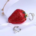 thumbnail image 4 of Hinged Trinket Box For Girls, Handmade Red Strawberry Trinket Boxes Decorated for Women (red strawberry), 4 of 5