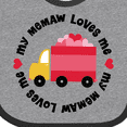 thumbnail image 4 of Inktastic My Memaw Loves Me Boys or Girls Baby Bib, 4 of 4