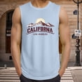 thumbnail image 2 of Gibobby Men Tank Tops Sleeveless Shirts for Men Vintage Button Up Henley Muscle Fit Gym Workout Tops Brown(XL,Light Blue), 2 of 5