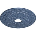 thumbnail image 3 of Ekena Millwork 18"OD x 3 1/2"ID x 1 3/8"P Warsaw Ceiling Medallion (Fits Canopies up to 3 1/2"), Hand-Painted Americana Crackle, 3 of 6