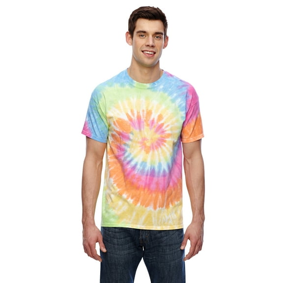 Colortone Multi Color Tie Dye Adult Tee , CD100 , Eternity , Large