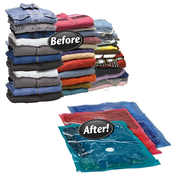 Space Bag Colors Large Family Storage Bags, 3pk