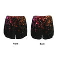 thumbnail image 4 of Disketp Colorful Sparkling Print Women's Shorts Workout Shorts for Athletic Gym Running Shorts with Phone Pockets Large, 4 of 8