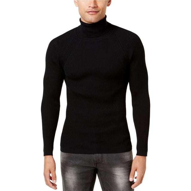 INC suéter acanalado para hombre, negro, extragrande