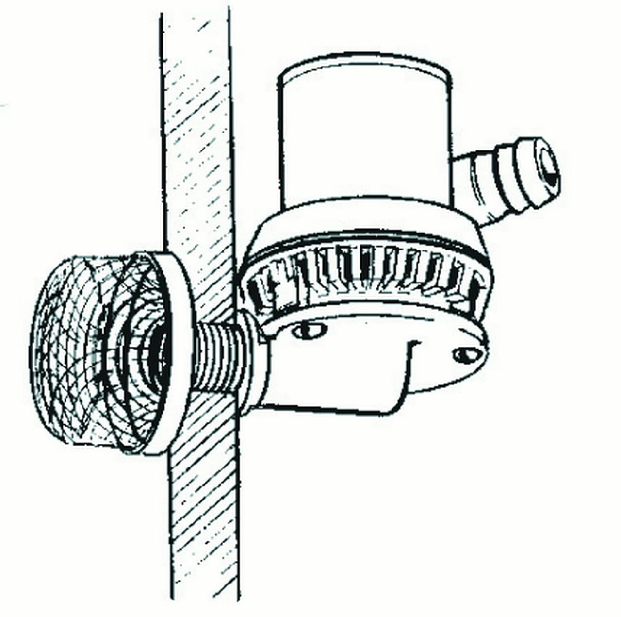 TH Marine AS-1-DP Stainless Steel Aerator Intake Strainer