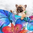 thumbnail image 3 of Pofeuu Bright Flowers Print Puppy Blanket,Dog Blankets,Pet Blanket Cozy Cat Blankets for Indoor Cats, Fuzzy Pet Blanket for Kitten Doggy Dog Blankets-Small, 3 of 8